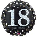 Loftus International 18 in. Sparkling Birthday 18 Holographic Party Balloon A3-3239